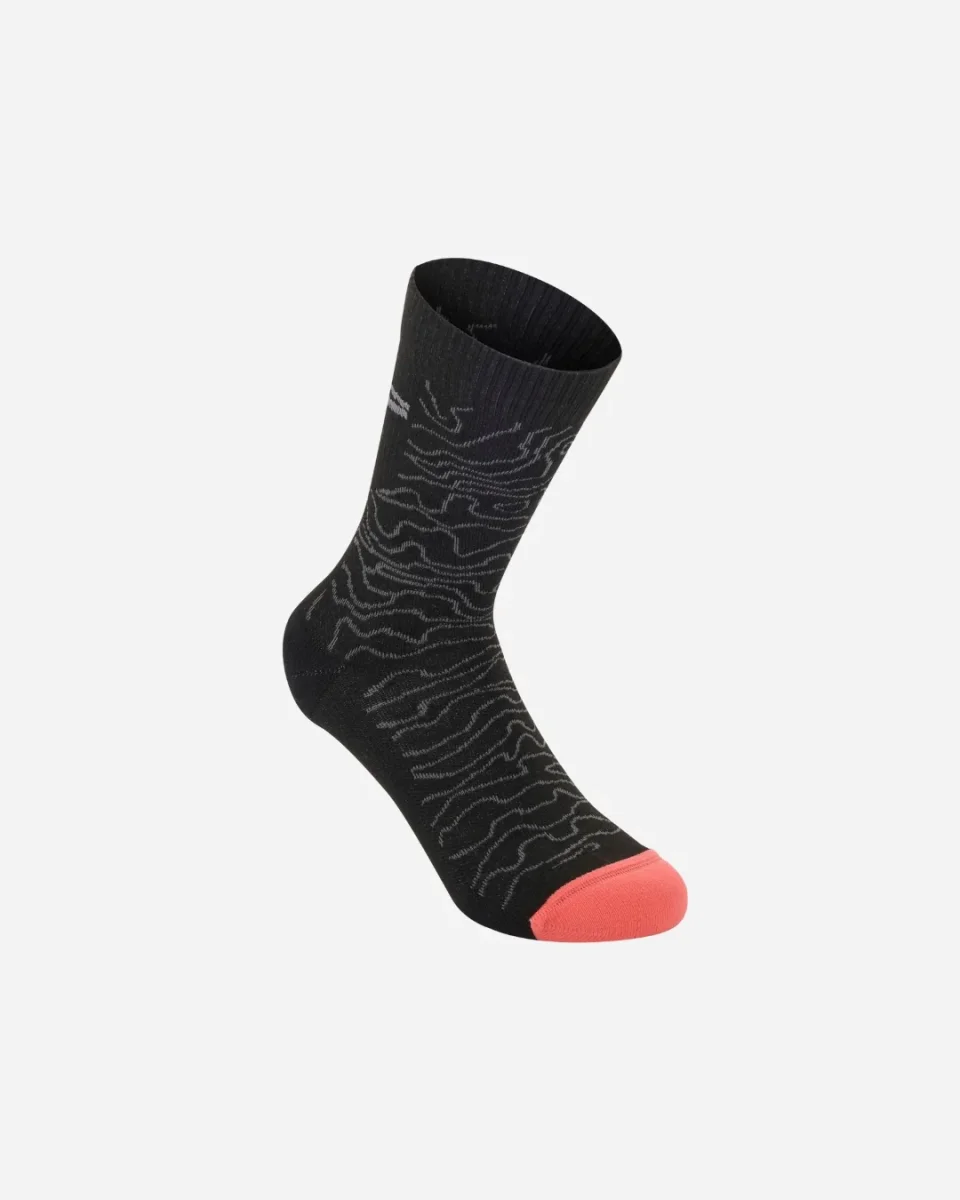 Chaussettes Alpinestars Drop 15 - Noir/Gris moyen – Image 2